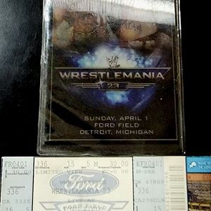 WrestleMania 23 fight card & ticket